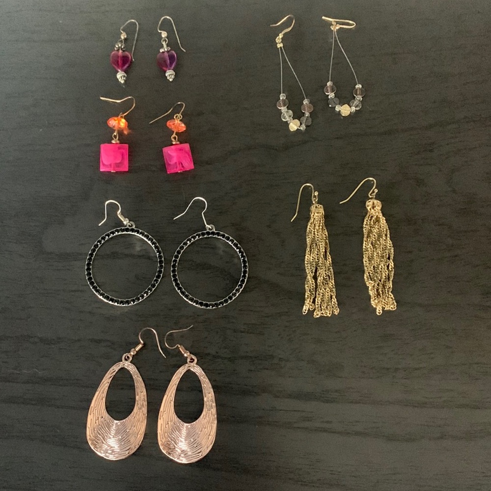 Lot of 6 pairs of earrings